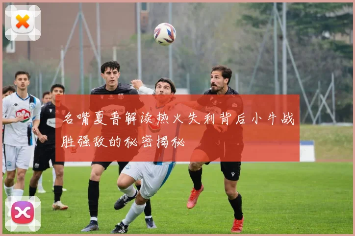 名嘴夏普解读热火失利背后小牛战胜强敌的秘密揭秘